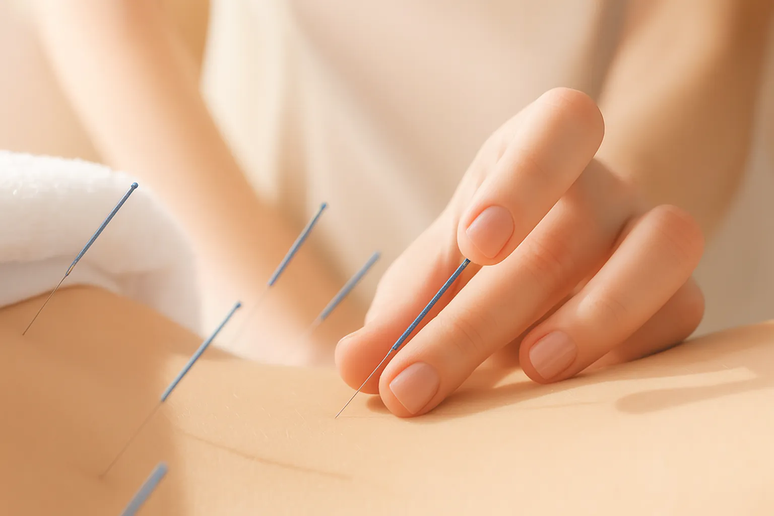 Tratamiento de acupuntura profesional